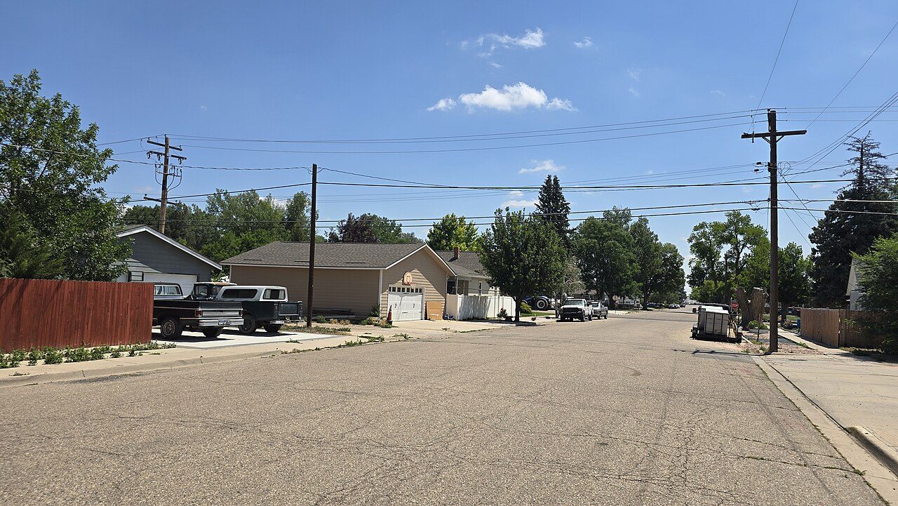 Eaton, CO street scene near Greeley, where we provide hail damage roof repair